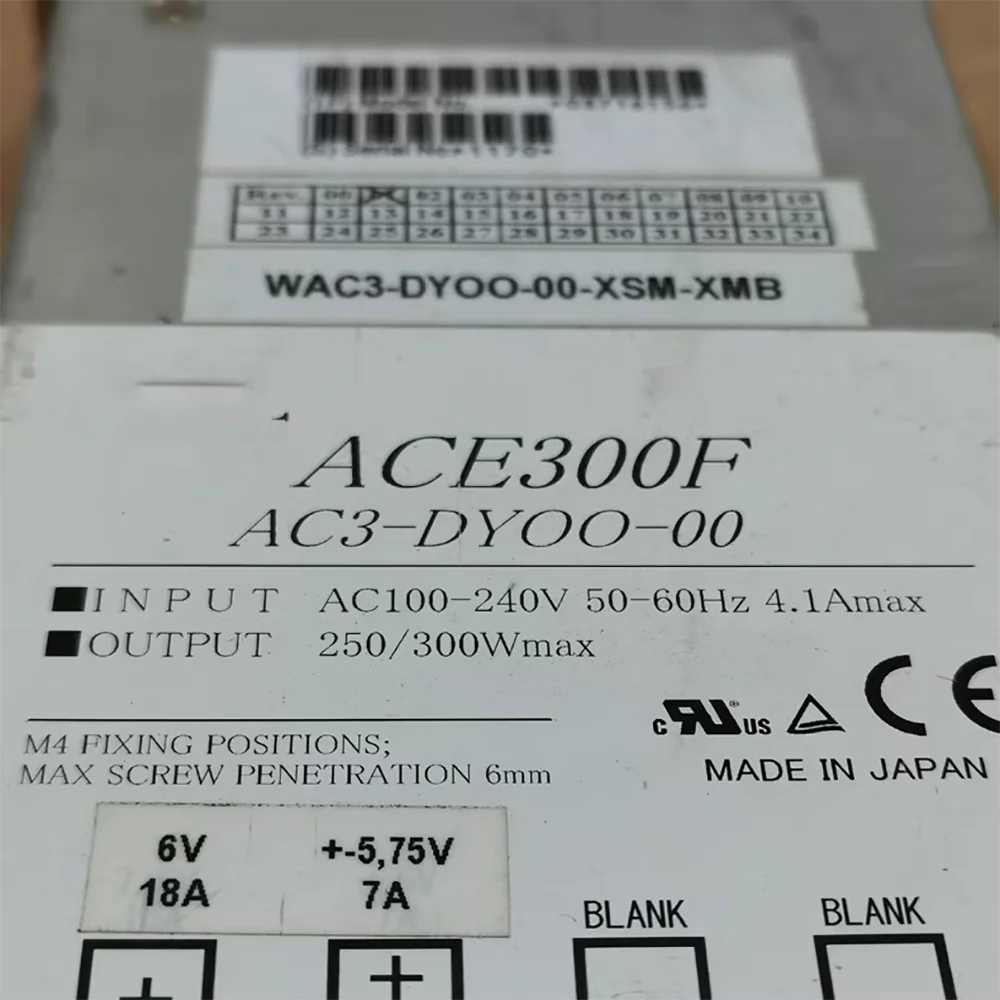 

For COSEL Stable Performance ACE300F AC3-DYOO-00 power supply