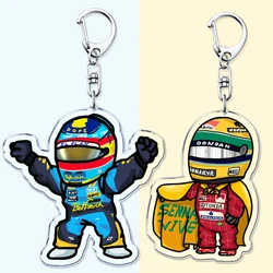 Hot Fast Furious Racing Motorcycle Player Keychains for Accessories Bag Sport Car Helmet Driver Key Chain Keyring Jewelry Gifts