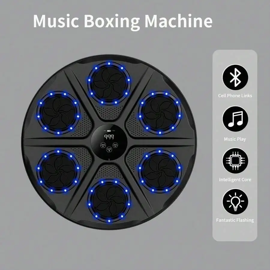 Music Boxing Machine With Gloves,Adult Smart Wall-Mounted Boxing Machine,Boxing Training Machine,Boxing Workout Equipment,High-Q