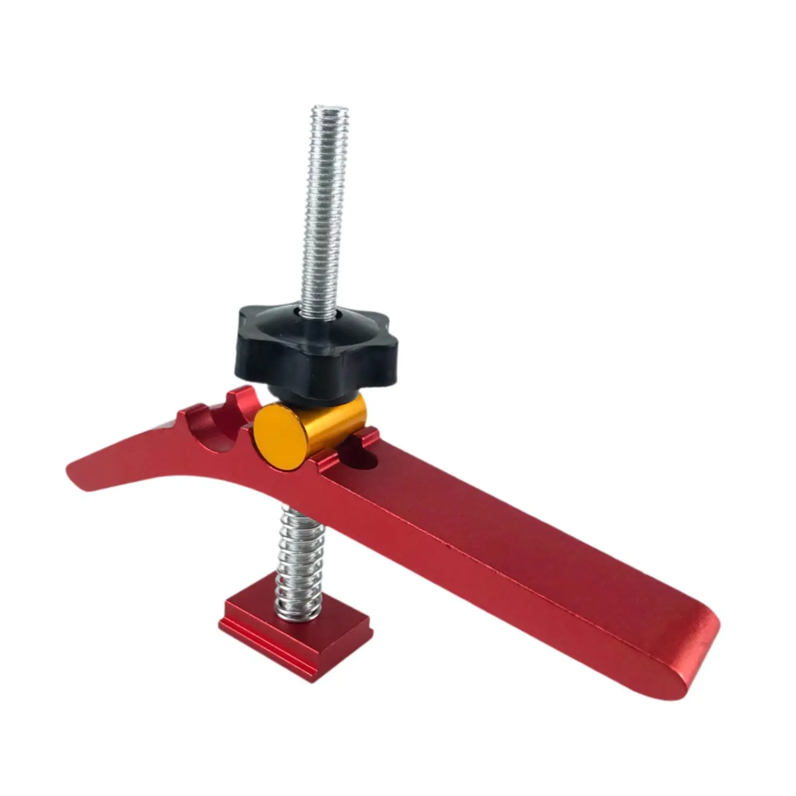 

Mini Hold Down Clamp Quick Acting Clamp Adjustment for Woodworking DIY with T Rail Track Slot Bolt Woodworking T Tracks Clamp