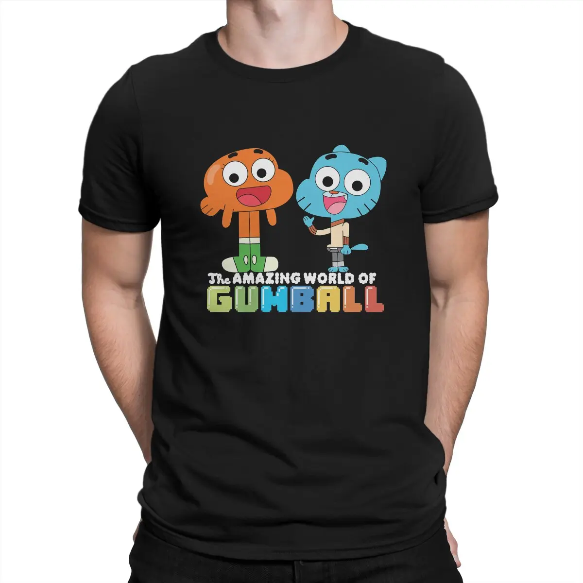 Fan Man's TShirt T-The Amazing World of Gumball O Neck Tops 100% Cotton T Shirt Funny High Quality Gift Idea