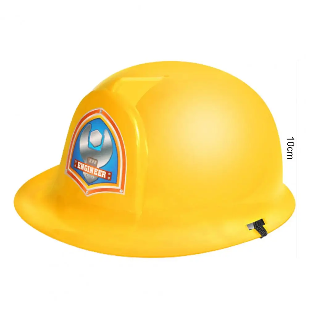 Fireman Hat Toy Ultralight High Durability Bright Color Firefighter Hat Fireman Role Play Educational Helmet Toy for Kids