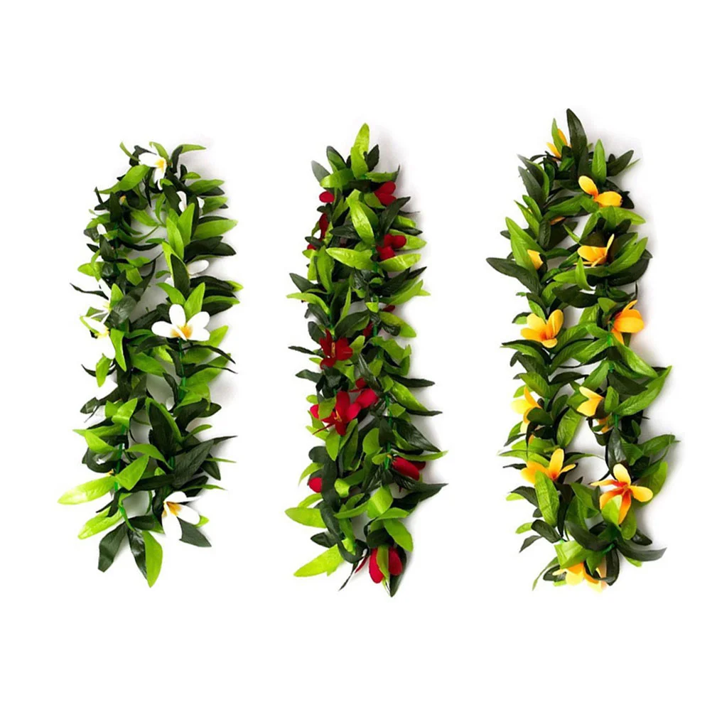 

4 Pcs Holiday Wreaths Flower Garland Summer Hawaiian Luau Party Supplies Banquet