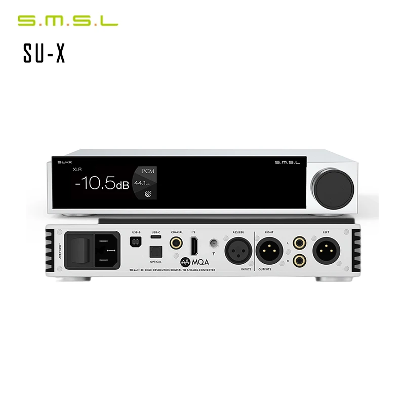 SMSL SU-X MQA MQA-CD DAC Dual ES9039MSPRO DSD512 768kHz32Bit Hit-res Audio LDAC Bluetooth5.1 декодер с дистанционным управлением