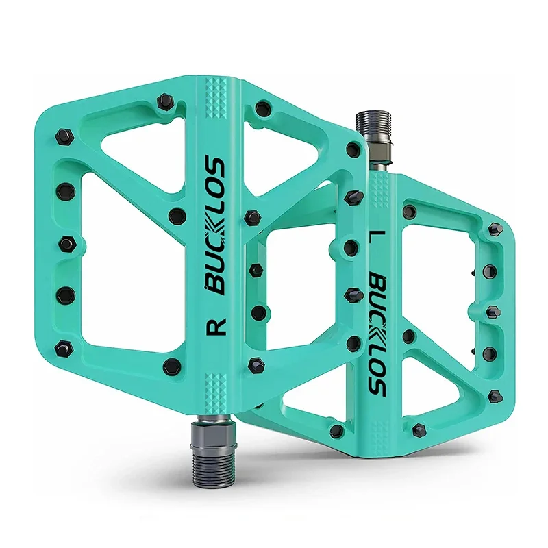BUCKLOS Fietspedaal Ultralight pedaalplatform voor racefiets Mountainbike Antislip nylon afgedichte lagers Platte pedalen MTB-fietsonderdeel
