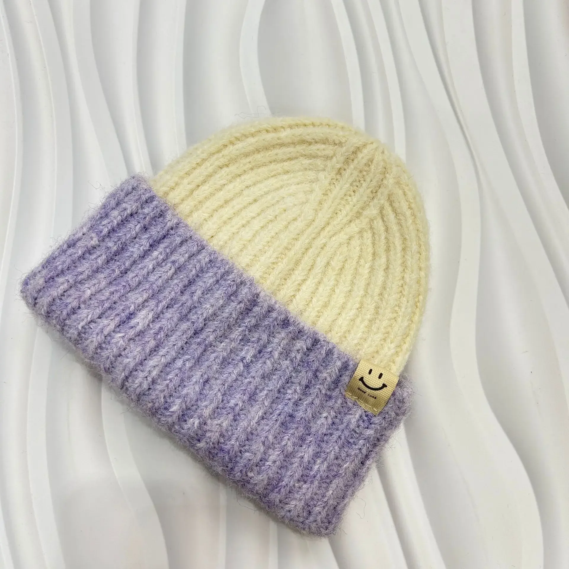 

Nemohairknittedhatspiled Withbi по окружности головы смайлик украшение для лица повседневное простое укороченное универсальное Warmand удобное