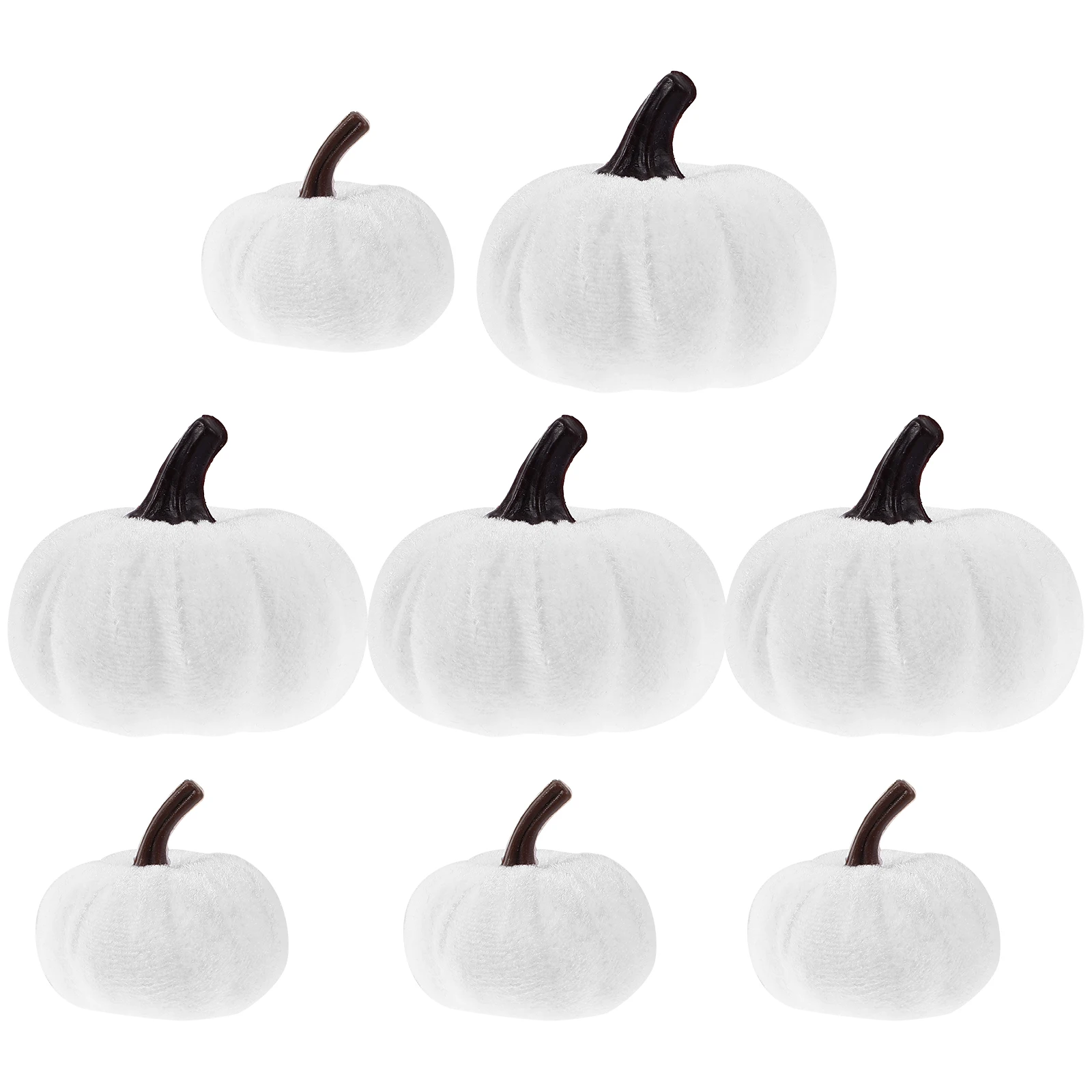 

8 Pcs Pumpkin Decoration Artificial Foam Halloween Pumpkin Decor 5 5cm 8cm White Halloween Thanksgiving Fall Decor nament