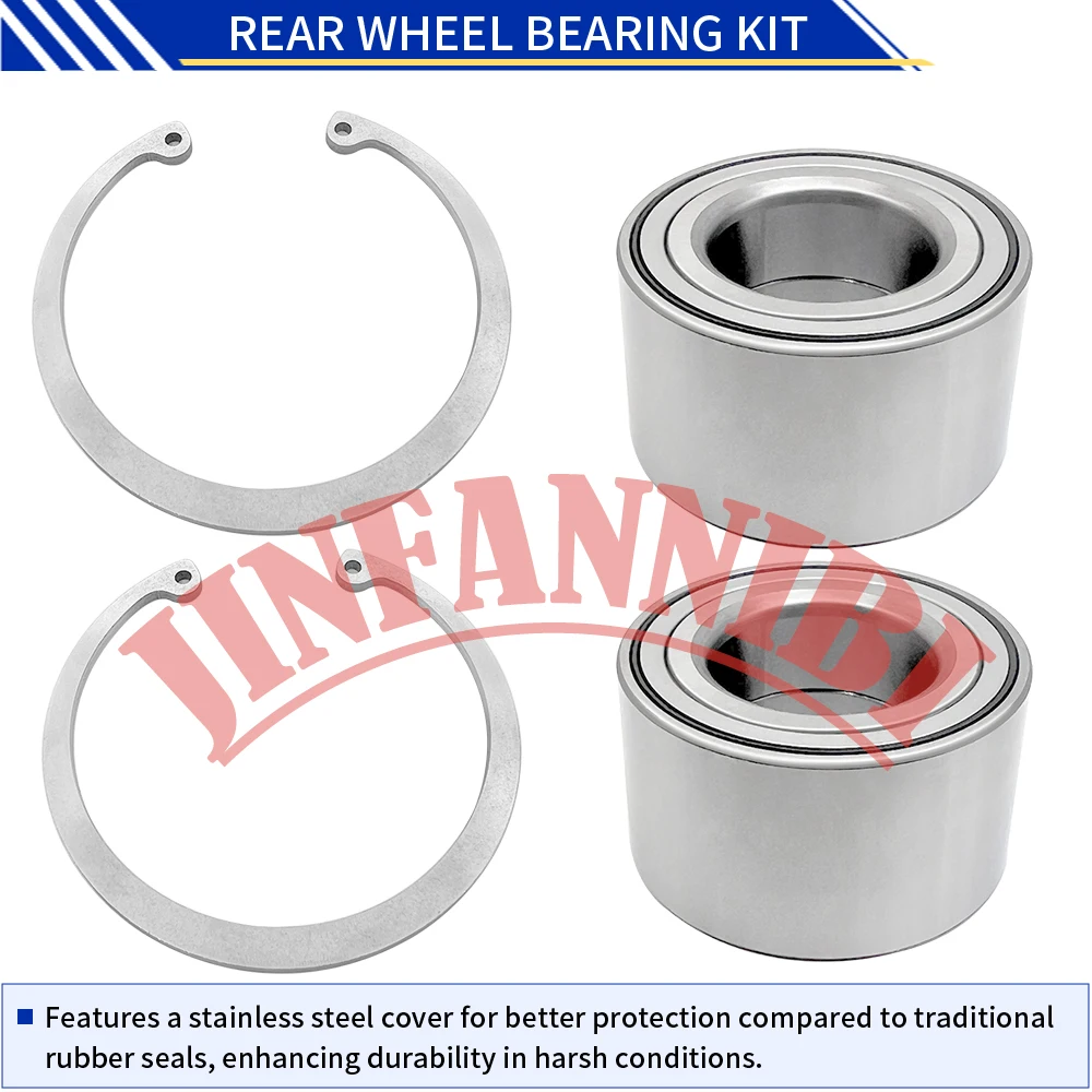 For Kawasaki Teryx KRX4 1000 2020 2021 2022 2023 2024 92045-0920 2 Pair Rear Wheel Bearings Kit Set