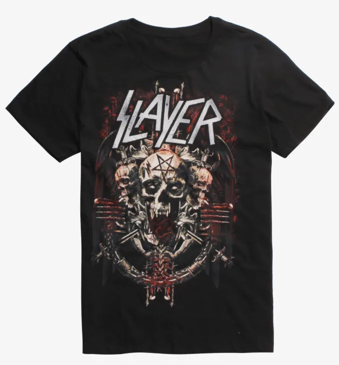 

Slayer SKULL TRIO T-Shirt Heavy Metal Band NEW Licensed & Authentic