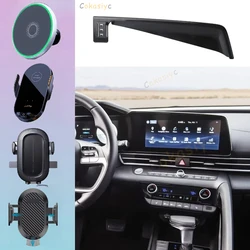 For Hyundai Elantra CN7 2021 2022 2023 2024 Phone Holder Car Magnet Wireless Charging Phone Support MagSafe Car Accessories