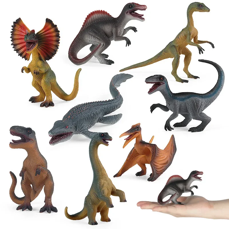 Figurki modeli zwierząt Raptor, zabawki dekoracyjne, Tyranozaur Rex, Smok z szczękami, Canglong, dziki dinozaur jurski, prezenty dla dzieci, zabawki