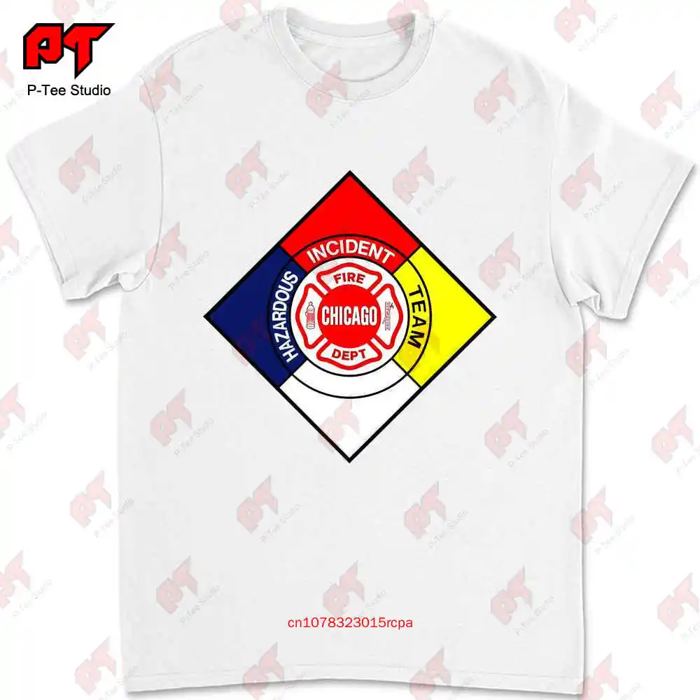 New Fire Department Chicago Hazardous Special Operations Firefighter T Shirt VUIM