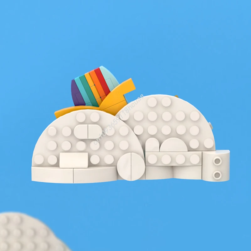 101 elementów MOC Tęczownik nan Model Klocki Edukacyjne Architektura DIY Pomysły na zabawki Prezenty urodzinowe świąteczne