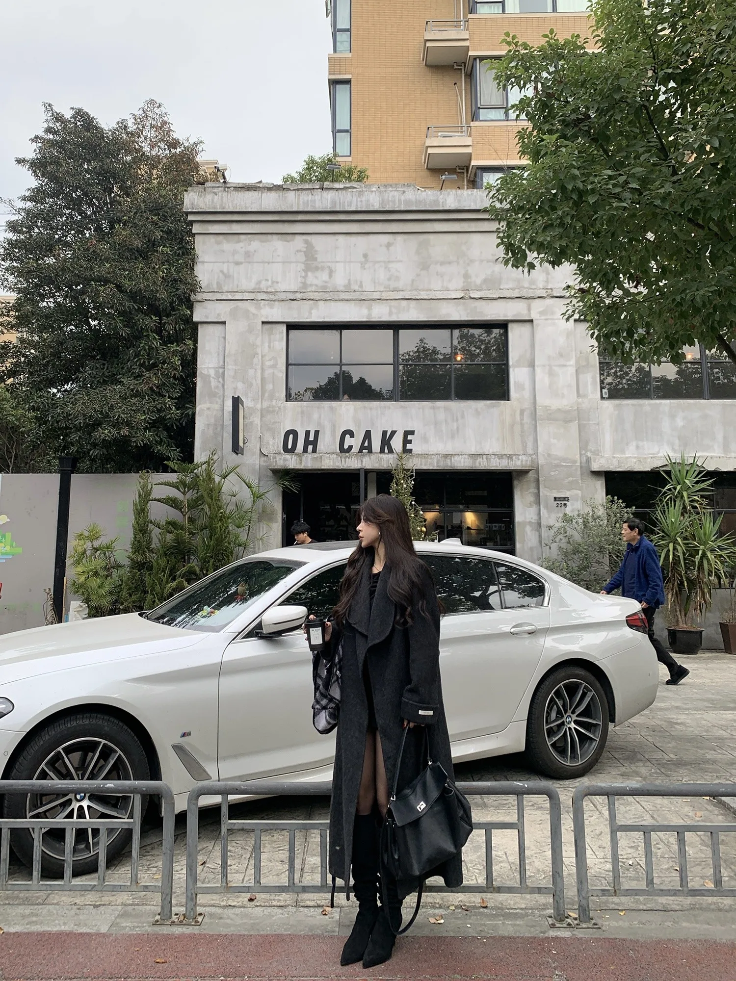 

Шерстяное пальто Yaqing Mat Bla Long, двустороннее, женское, свободного кроя, с эффектом высокого класса, для повседневной носки и дома