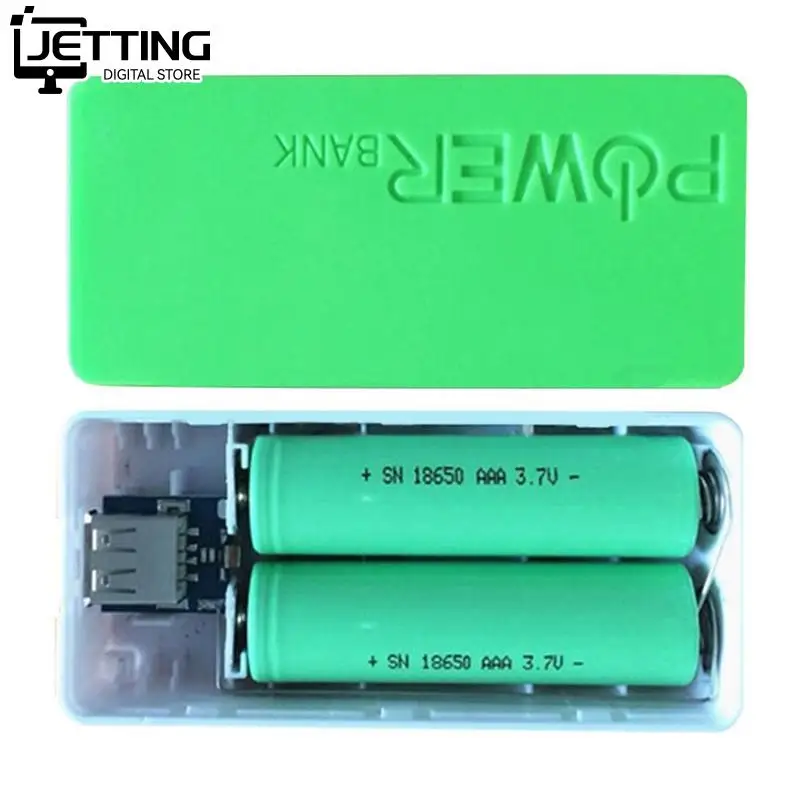 Portable DIY Mobile Power Bank For 5600mAh 18650 Battery General Charger External Backup Battery Charger Case With Key Chain