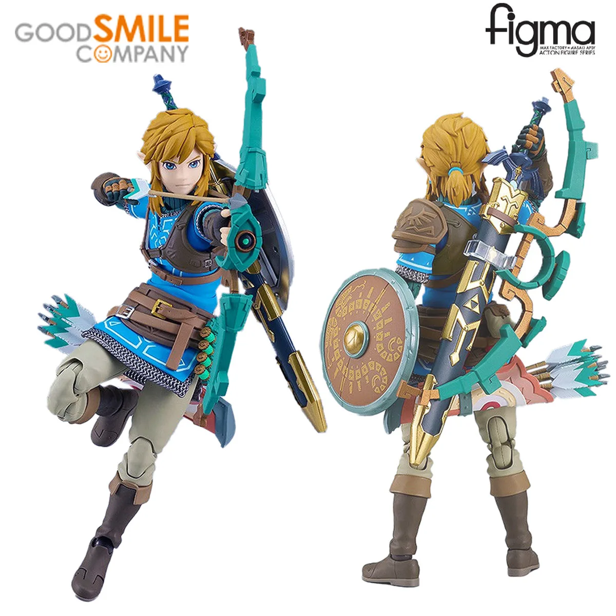 100% Original Good Smile Company Figma (#626-DX) Zelda No Densetsu: Tears of The Kingdom Link Tears of The Kingdom Ver.