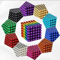 5mm Colorful Neodymium Magnetic Round Ball Beads Strong Push Pins for Fridge Whiteboard Home Office Map Photo Display Decor