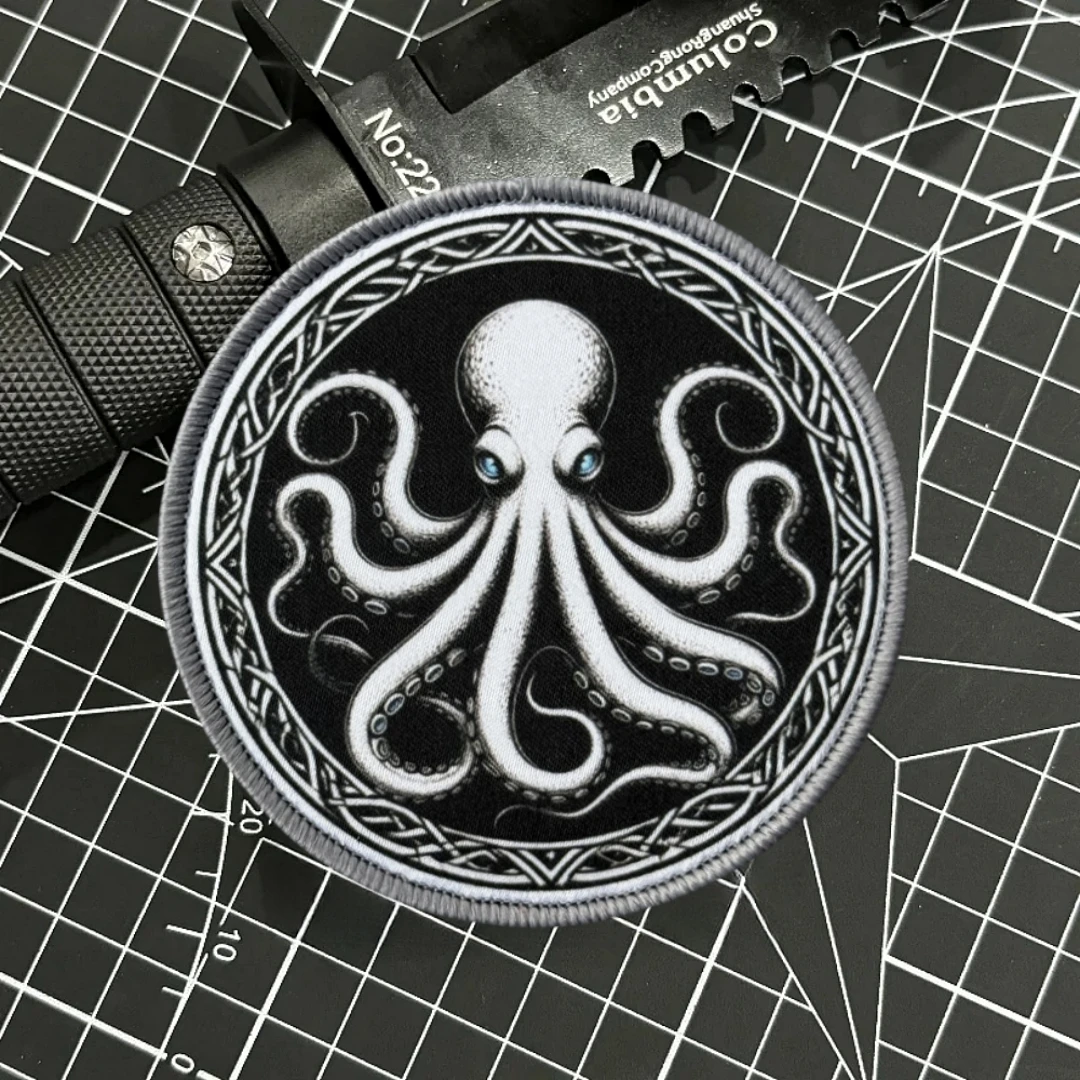 Tactical Octopus Patch for Clothing, Military Emblem
