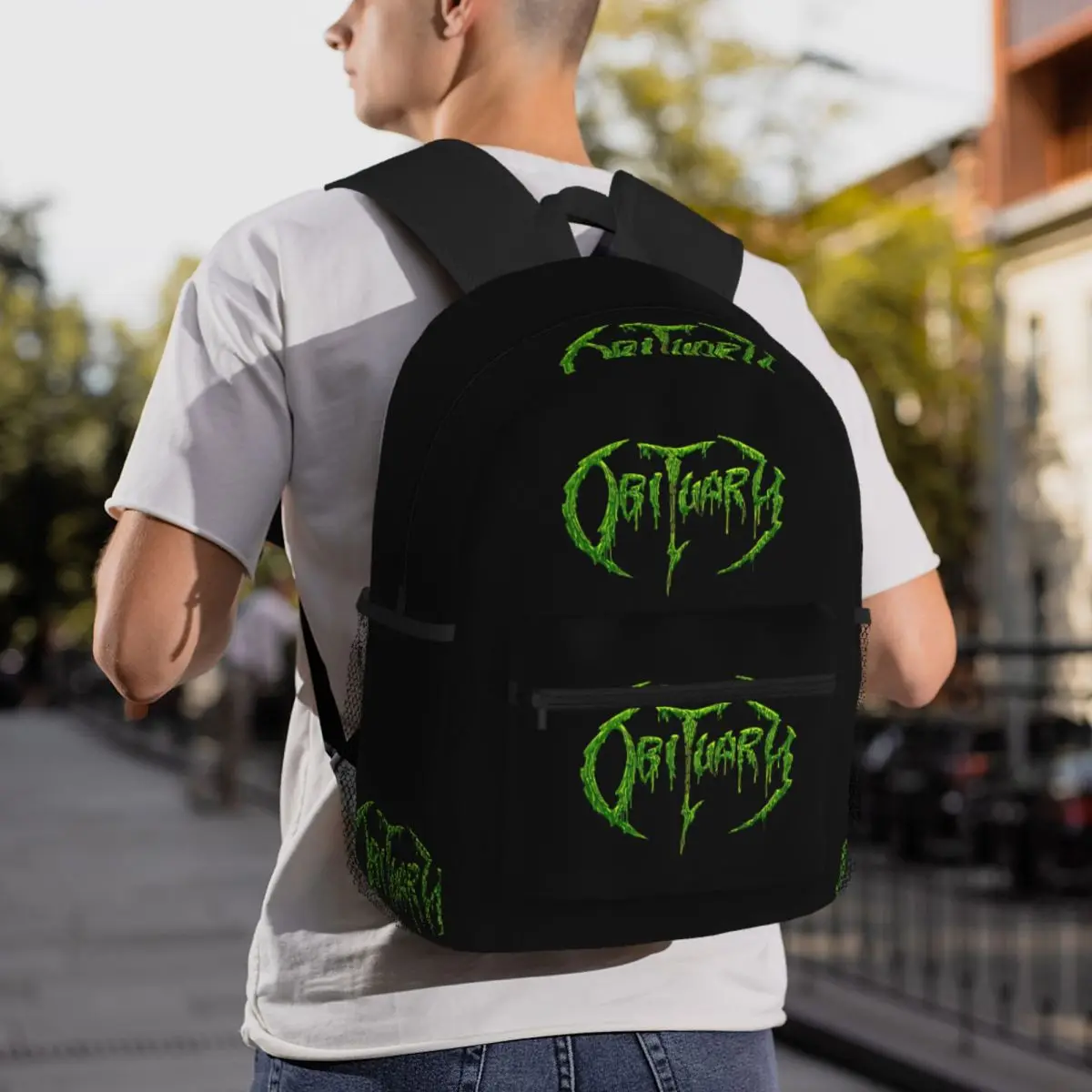 Obituary Death Metal Rock Band Music Backpack Student BookBag Kids School Bag Laptop Shoulder Bags for Boys Girls
