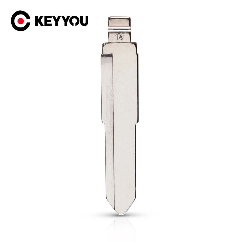 

KEYYOU 14# Metal Blank Flip KD Remote Key For Isuzu Hainan Mazda Replacement Car Key Blade