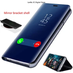 360 ° glass mirror stereoscopic stand phone case suitable for Xiaomi 9 10 10T 11 11T 12 12T 13T Pro Lite POCO M5S X3 X4 X5 F2 M3