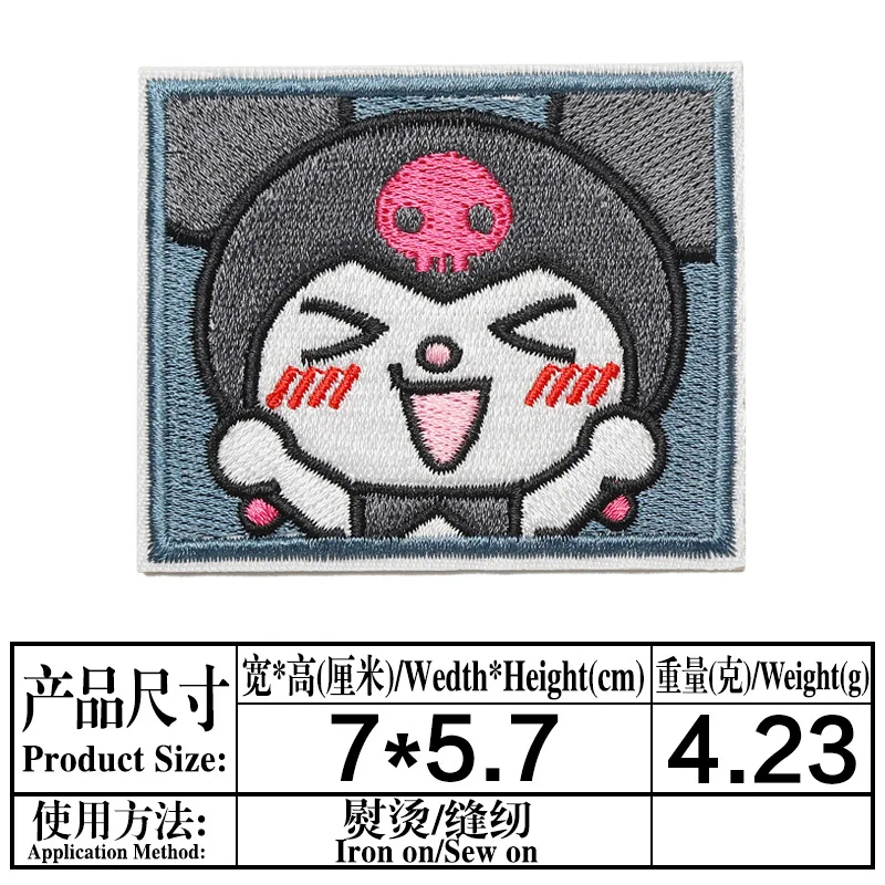 Hot Cat Embroidery Patches For Clothing Kawaii Anime Patches For Clothes DIY Iron on Patch On Clothes Stickers - view 6