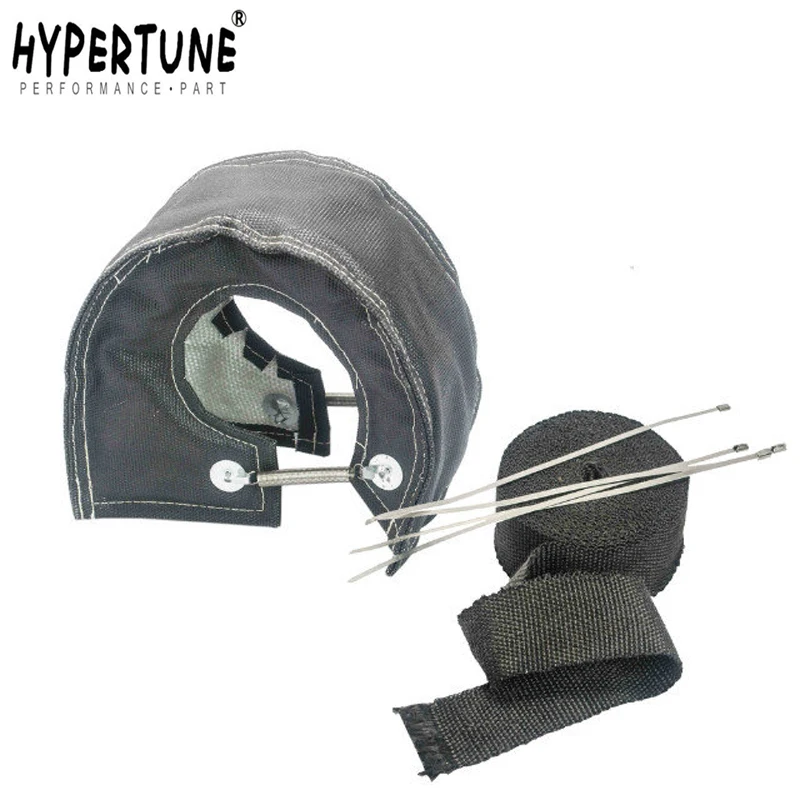 

Hypertune - BLACK T3 TURBO HEAT SHIELD BLANKET COVER + 10 METER 2" MANIFOLD DOWNPIPE BLACK WRAP WITH 4PC TIPS HT1301BK+1810BK