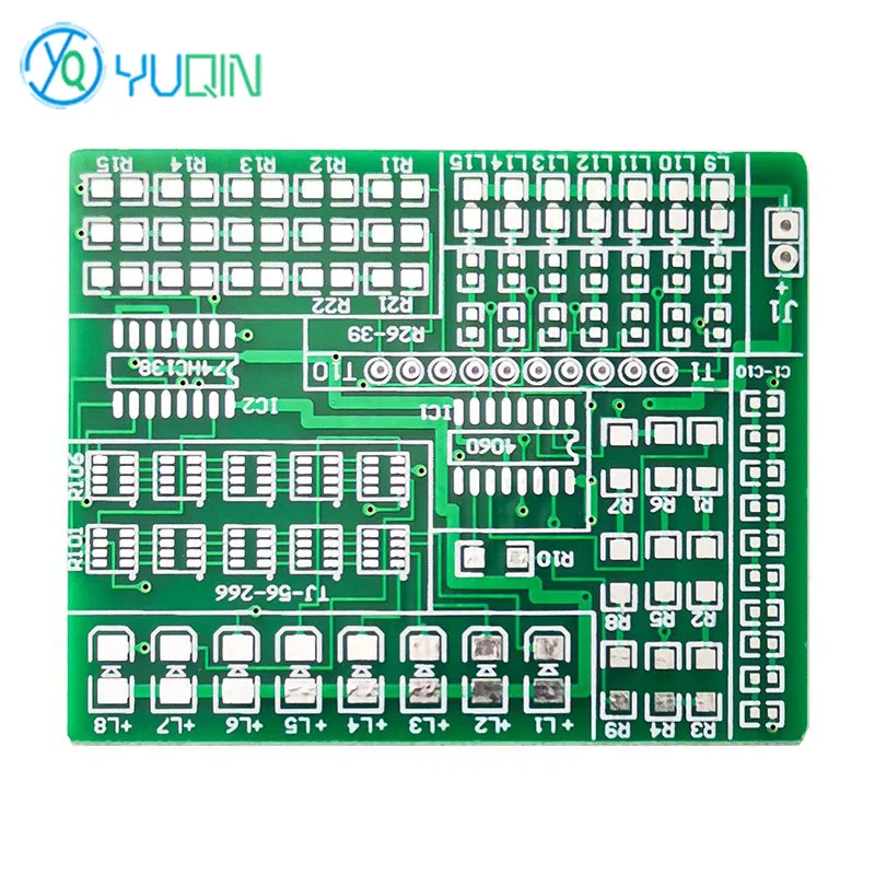 15-way Colorful Light Controller Kit 1801 Chips Component Welding Exercise Board DIY Electronic SMD Training for Spare Parts