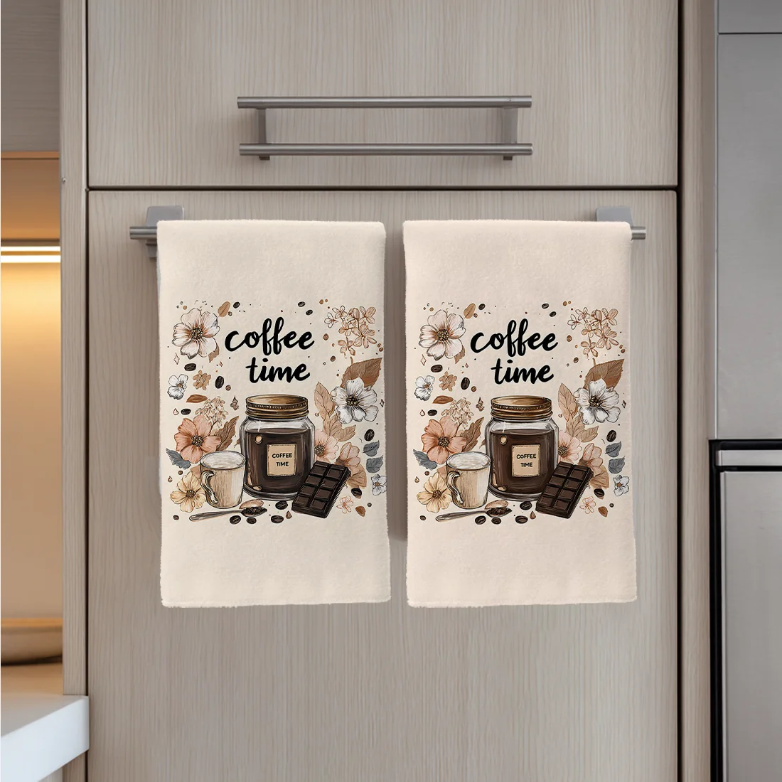2 قطعة فنجان القهوة خمر الشوكولاته بار منشفة المطبخ طبق الملابس عطلة للمطبخ منشفة الديكور 40x60 سنتيمتر #2