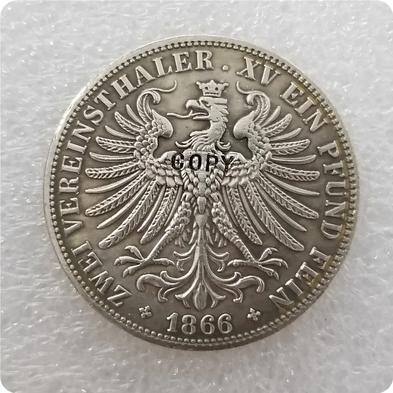 1866 Germany  Coin COPY Challenge Pocket Coins Christmas Gifts