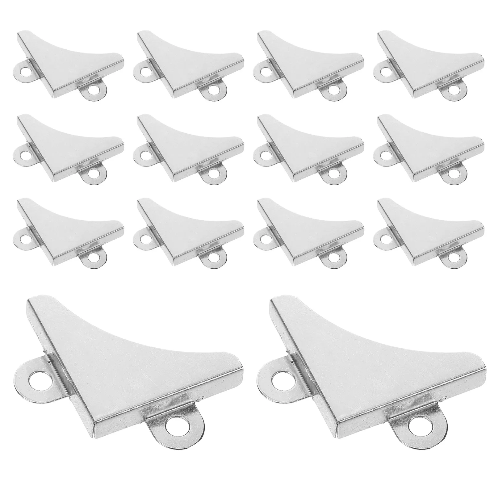 

50Pcs Premium Metal Mirror Holder Brackets Heavy Duty Frame Hardware Set for Glass Mirrors Wall Decor Corner Mounting Universal