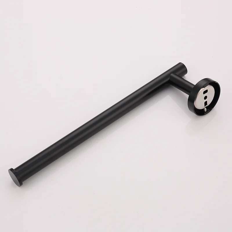 Matte Black Towel Bar Wall Mount Bathroom Accessories Set Toilet Paper Holder Hand Towel Coat Robe Hook Hanger Stainless Steel