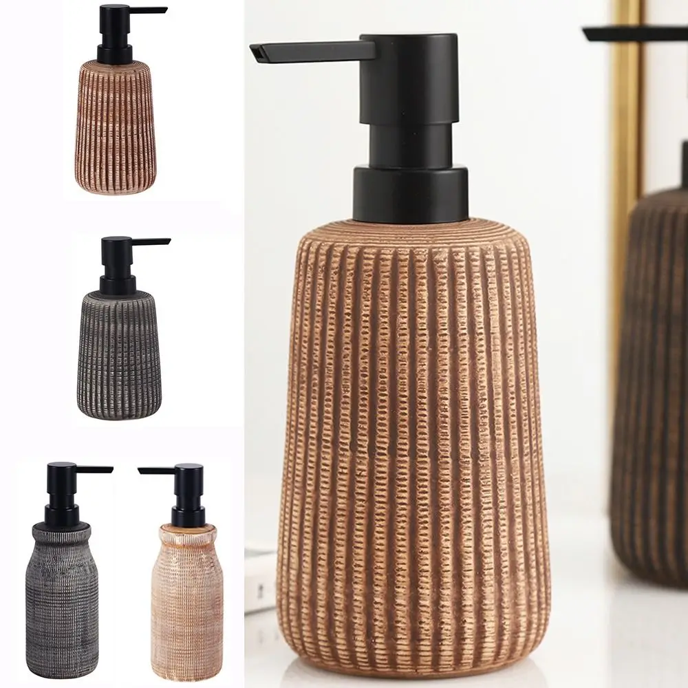 Refillable Ceramic Soap Dispenser Creative Vintage Hand Wash Dispenser Save Soap Multifunctional Liquid Storage Container