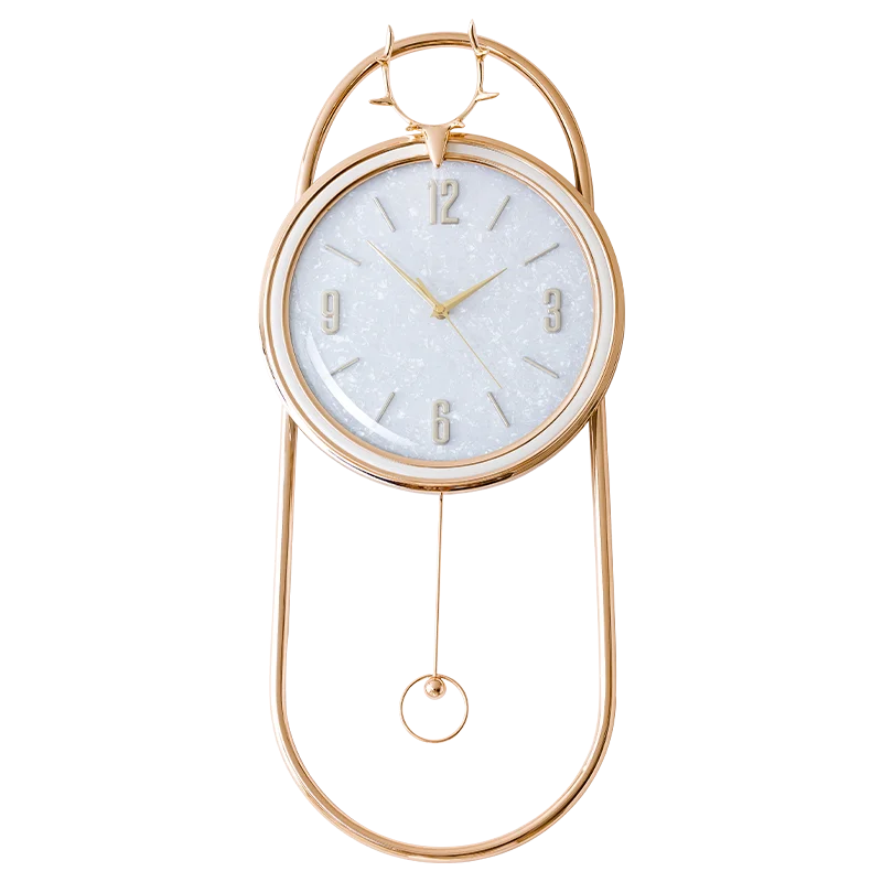 

QJJ New Simple Modern Living Room Creative Wall Clock Home Affordable Luxury Fashion Clock Wall Hanging