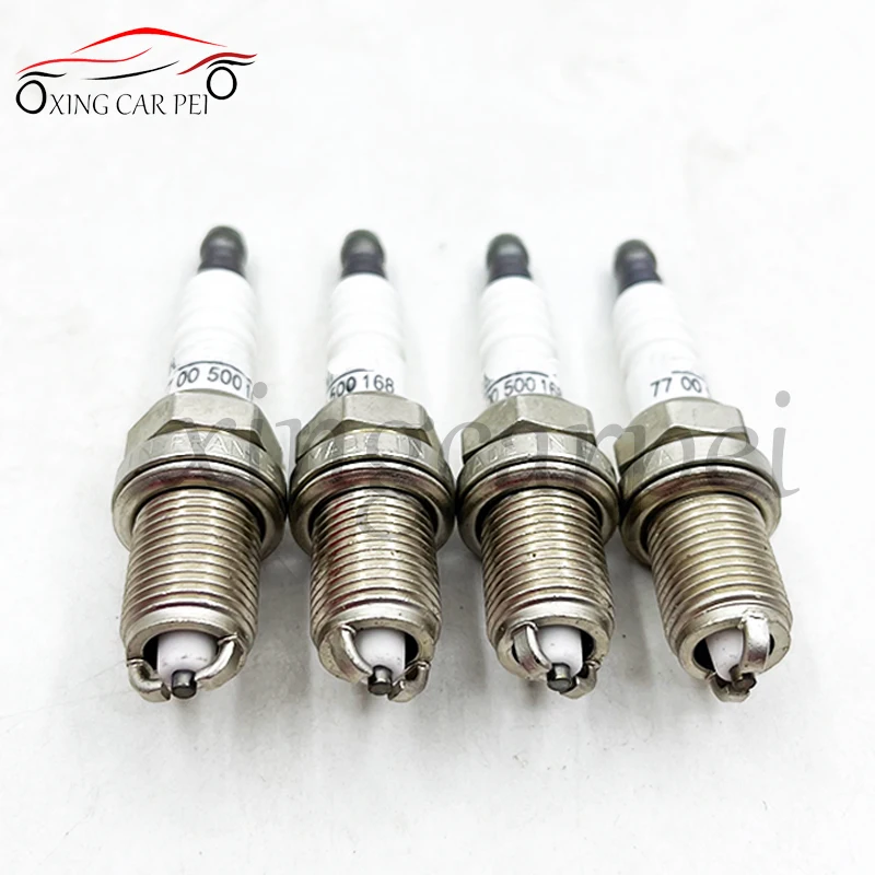 4pcs 7700500168 Spark Plug for RENAULT SANDERO STEPWAY LOGAN LOGAN THALIA TWINGO 1.4L 1.6L 1.2L K7M K7J D7F Engine 1998-