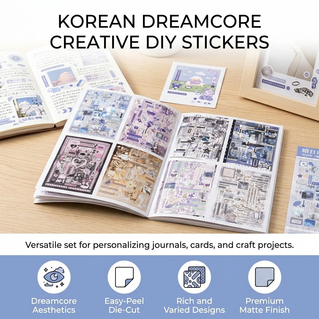 libri-di-adesivi-in-stile-coreano-per-scrapbooking-fai-da-te-con-carta-opaca-taglio-di-alta-precisione-e-ricchi-motivi-per-journaling