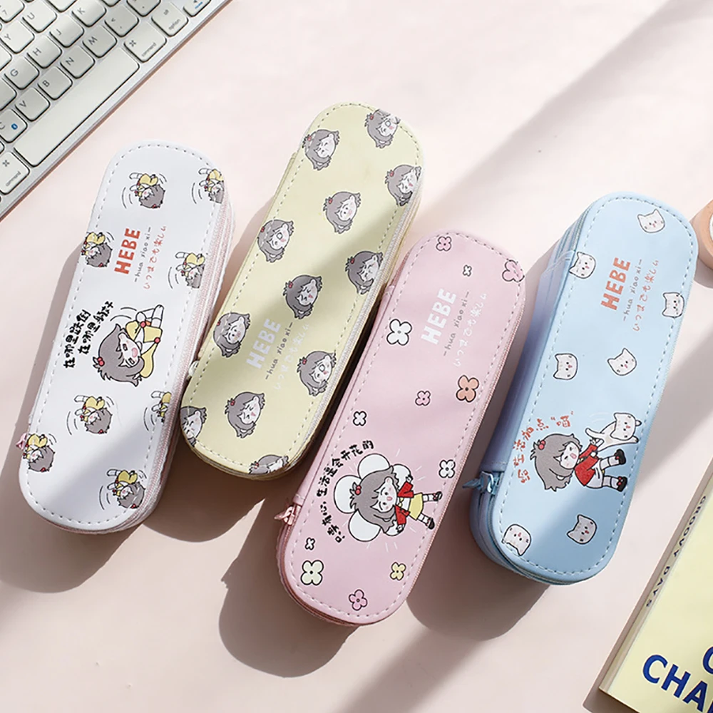 Large Capacity Cartoon Pencil Case School Stationery Supplies Student Pencil Case Children's Gift Pencil Bag