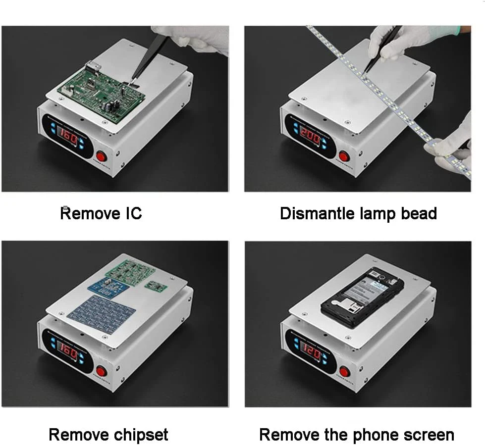 450W Mobile Cheating Phone LCD Screen Separator sostituzione piastra riscaldante saldatore Microcomputer caldo temperatura costante 0-200 °