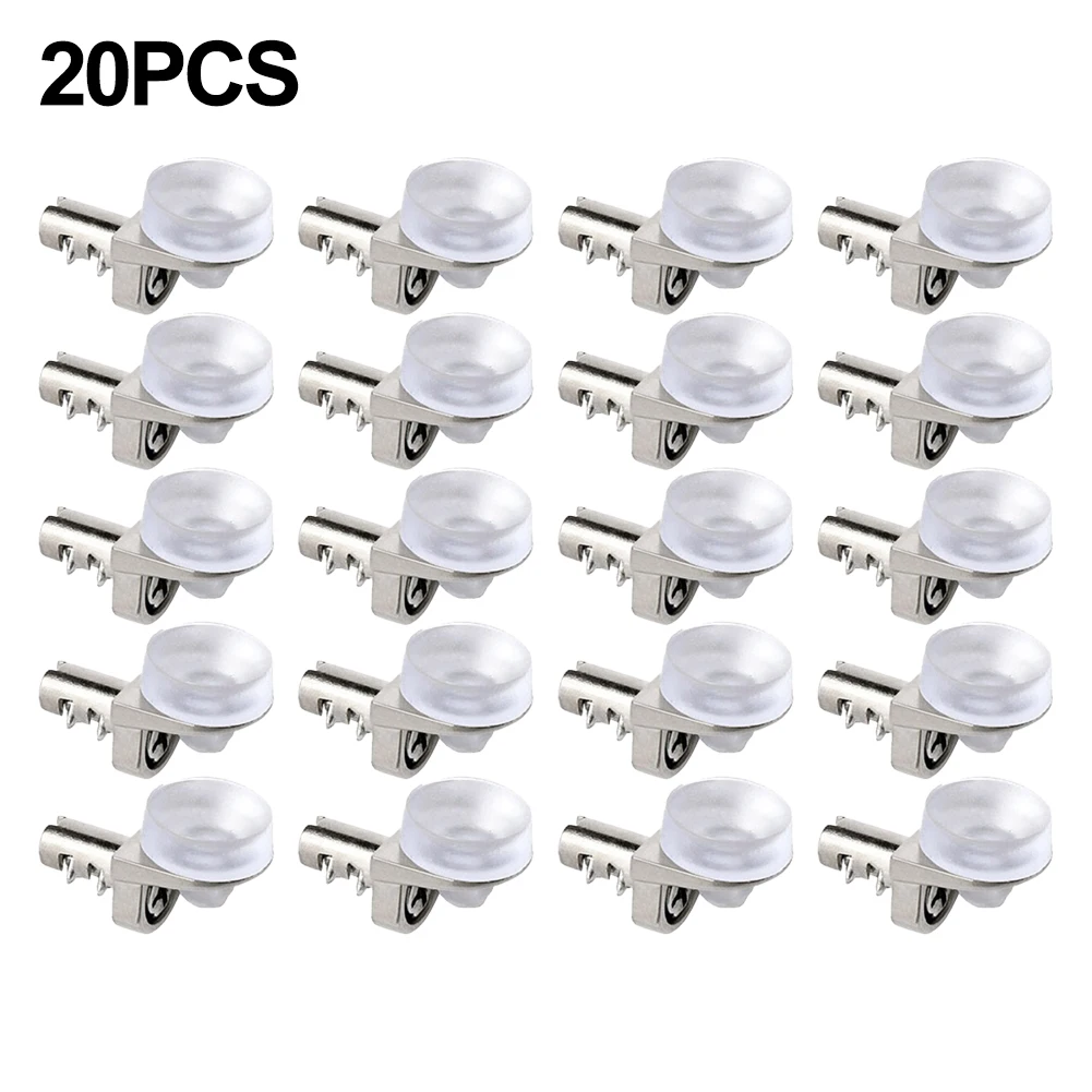 20pcs Glass Shelf Support Studs Pegs Plate Holder Fixing Clip Bracket Glass Clamp With Suction Cup Zinc Alloy Furniture Hardware