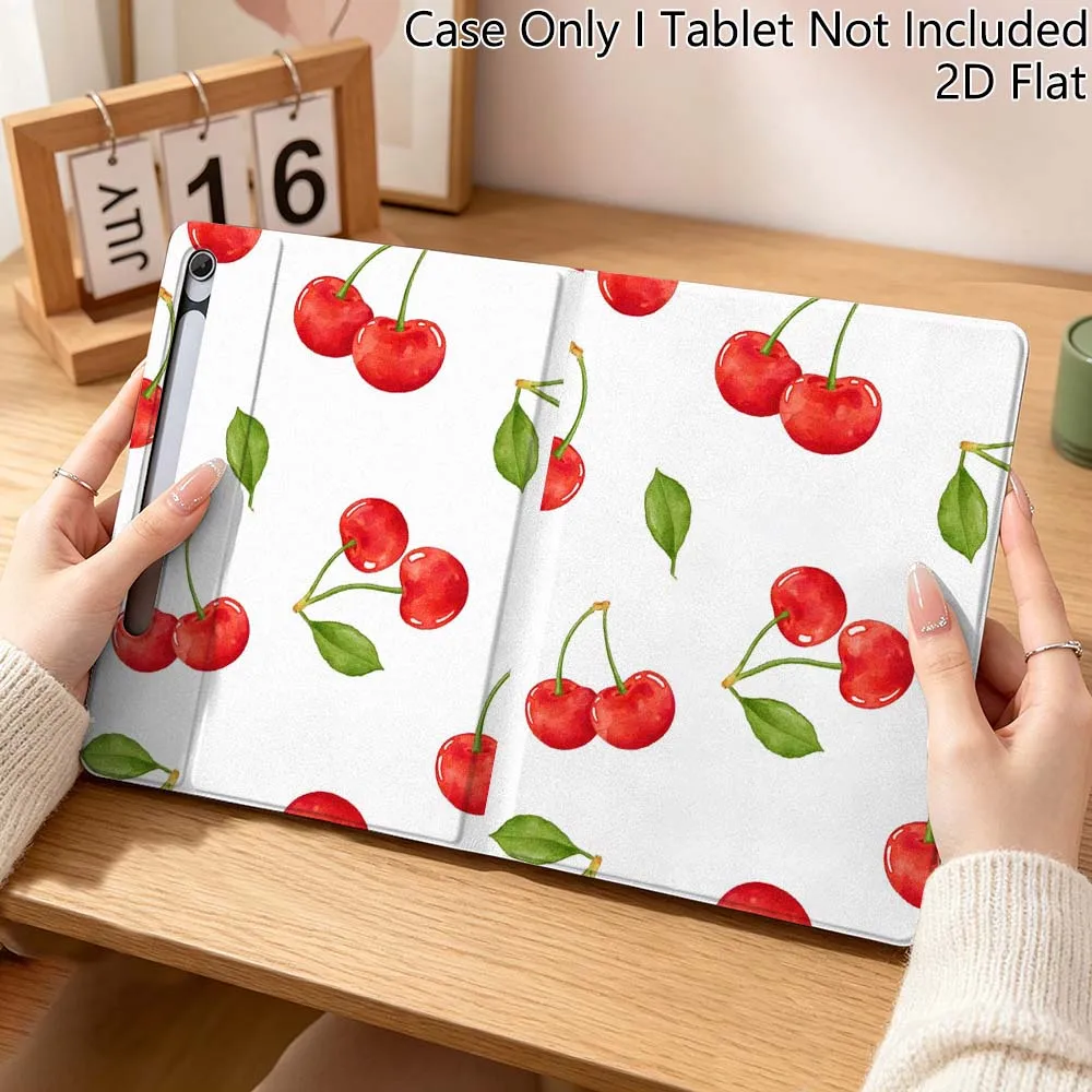 Cherry Art Cartoon Fashion For Samsung Galaxy Tab S10 S9 S8 S7 FE Lite Soft Flexible Support Tablet Case Gift