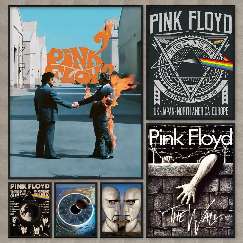 Rock P-Pink F-Floyd Poster HD Wall Art Home Decor Waterproof Print Bedroom Garage Party Gift