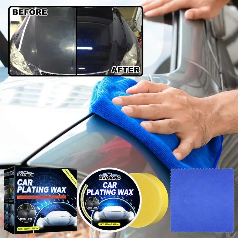 

Car Wax Crystal Plating Set Auto Nano Ceramic Coating Scratch Removal Agent Car Wax Polishing Paste Maintenance Care Cream