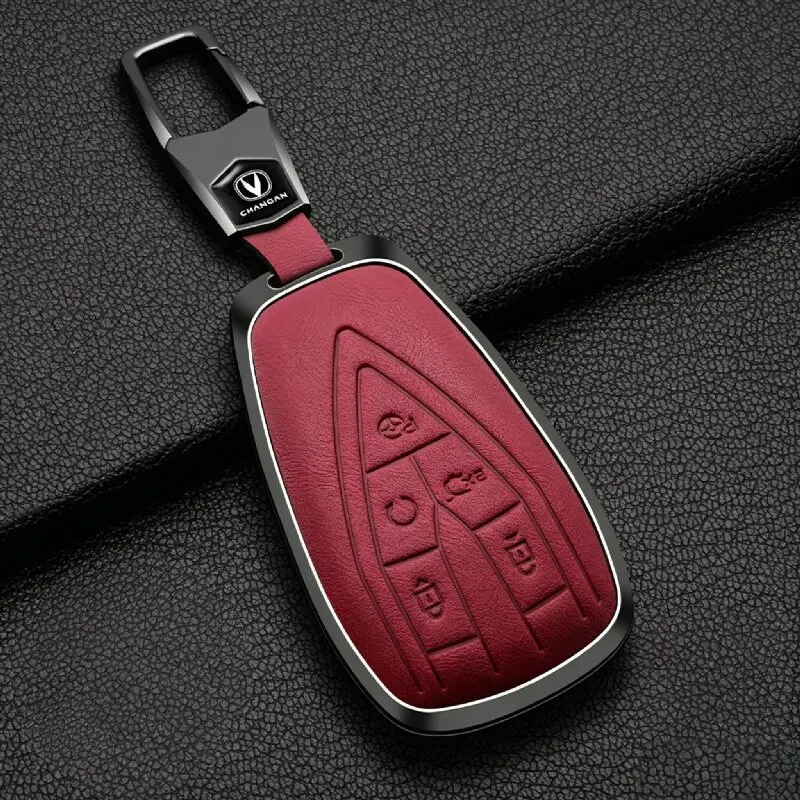 Remote Key Cover Key Case For Changan UNI T CS75 Plus CS55 Plus UNI S CS35 Plus Max Zinc Alloy Full Cover Anti Fall Accessories