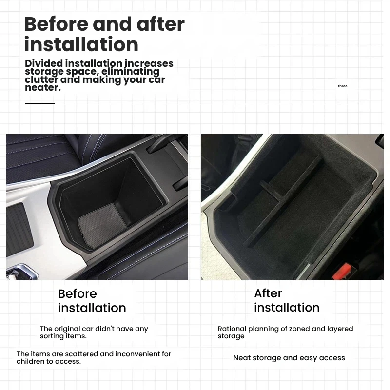 Suitable for 21-25 Geely Preface central console armrest box storage storage box car interior supplies accessories