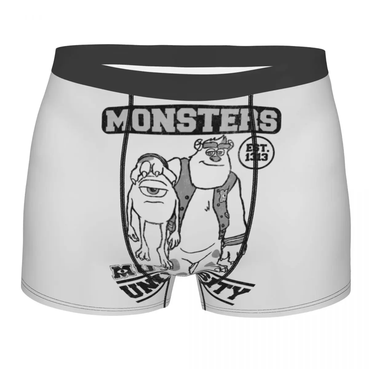 Custom Monsters University James P Sullivan Underwear Men Print Boxer Briefs Shorts Panties Soft Underpants