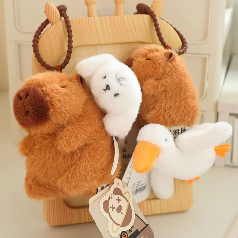 Stay Wire Capybara Plush Pendant Crocodile Goose Capybara Plush Keychain Fashion Cute Capybara Plush Doll Children