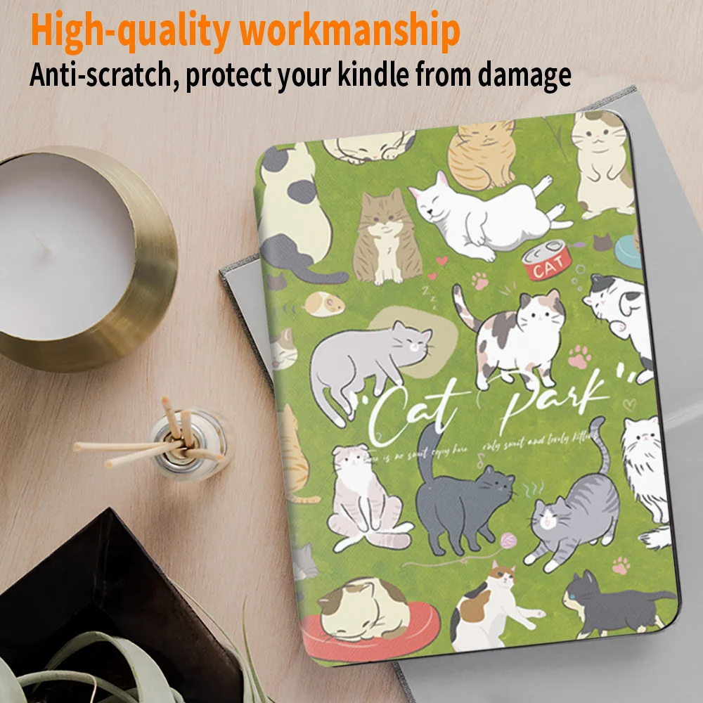 For Kindle Paperwhite Case 7/10/11th/12th Gen  For 2024 All-new Kindle 11th 2022 10th Cover Funda Protective Shell Flip E-book