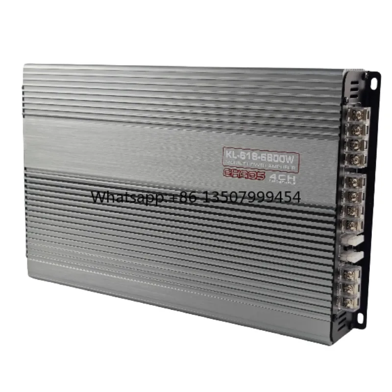 Peak Power 3800W Car Audio Amplifier 12V Full Range RMS 60*4CH Channel Class AB Car Amplifier