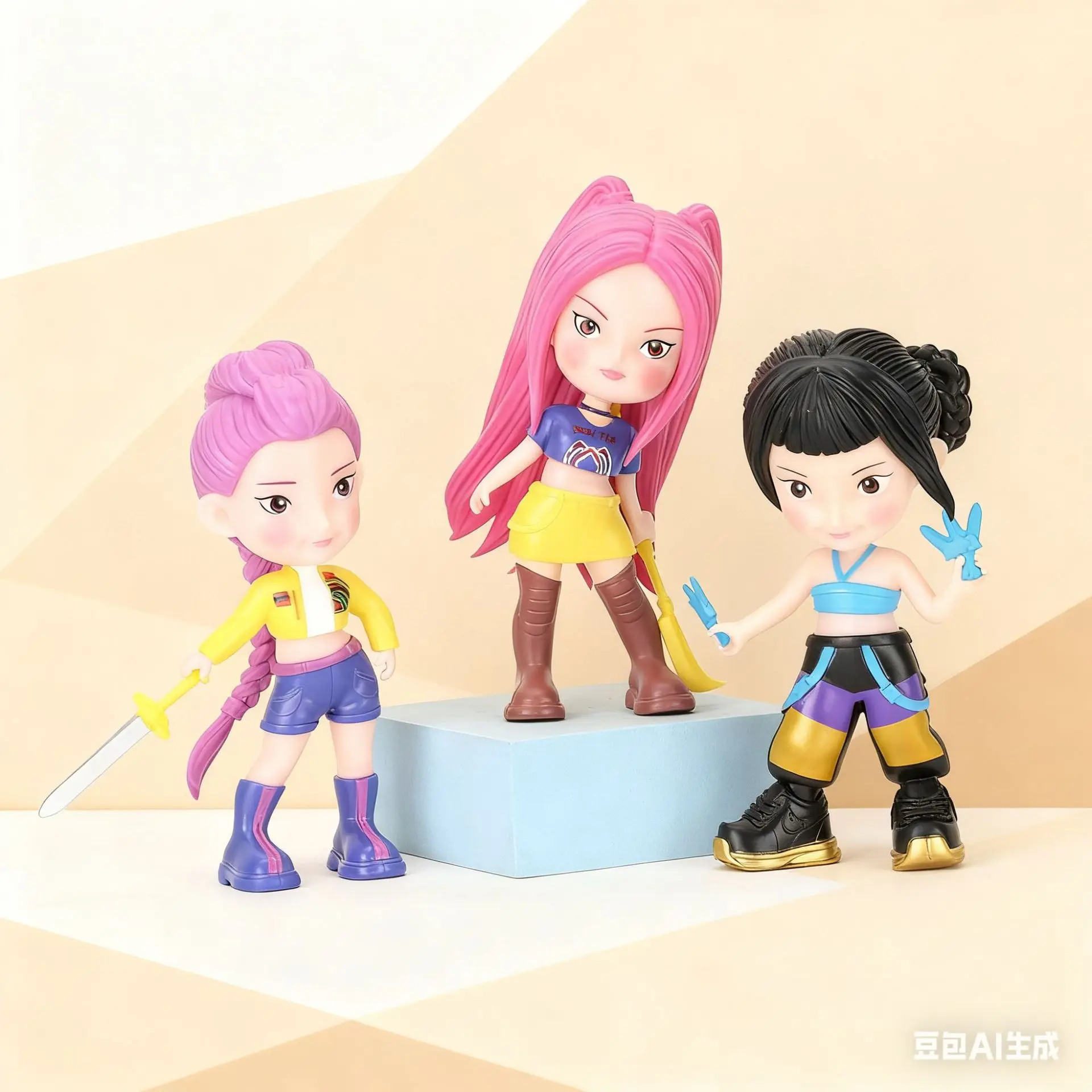 Boîte aveugle de chasseurs de démons K-POP, 16cm, Figurines en PVC exquises peintes à la main, idéales pour le bureau HUNTR/X RUMI, MIRA, ZOEY