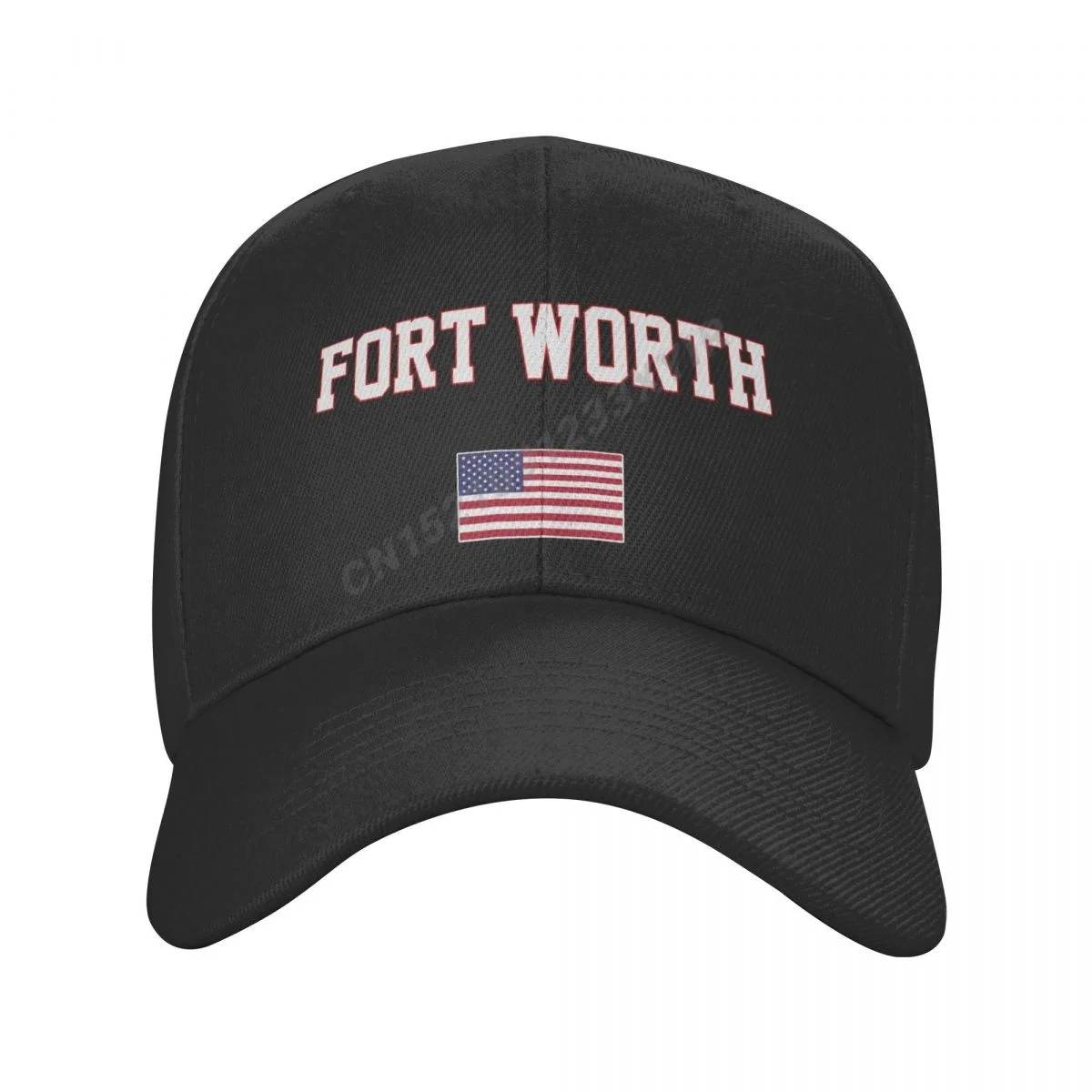 Baseball Cap Fort Worth America Flag USA United States City Wild Sun Shade Peaked Adjustable Outdoor Caps